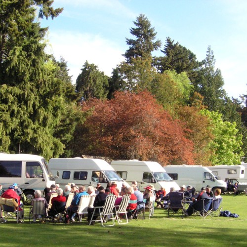 NZMCA members enjoying a rally at Knottingley Park