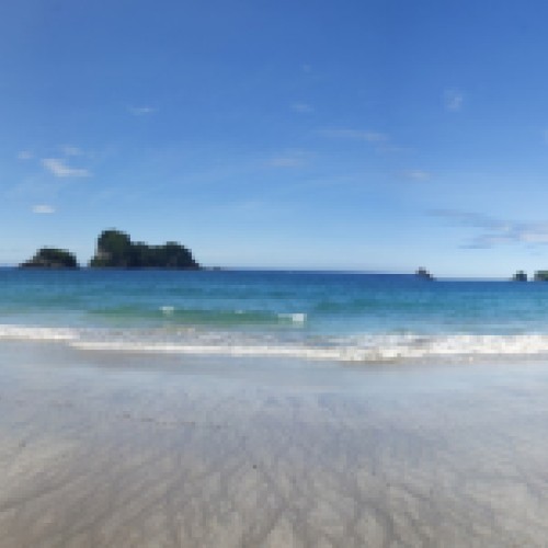 'Cathedral Cove panorama'