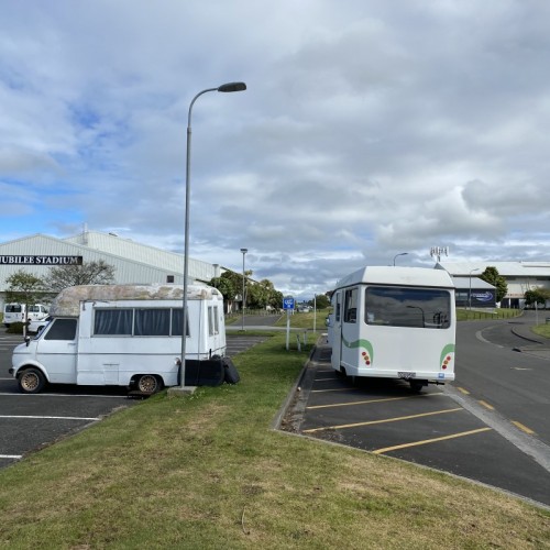 In front of Jubilee Stadium