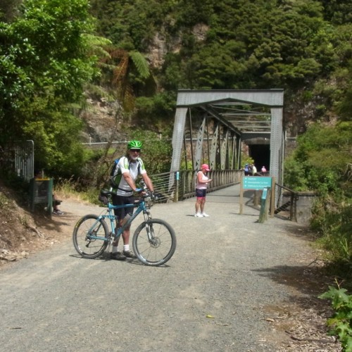 Karangahake Gorge bridge and tunnel entrance