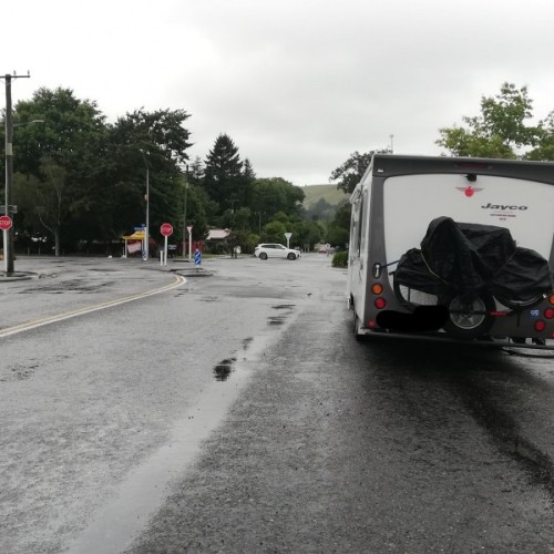 We approached from the west.