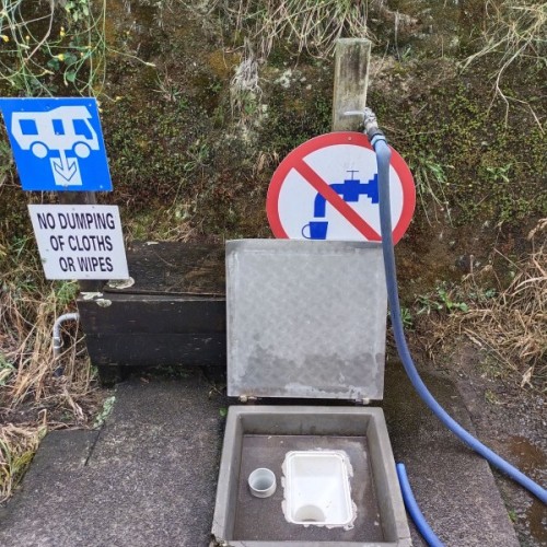 Great dump station and fresh water close by.