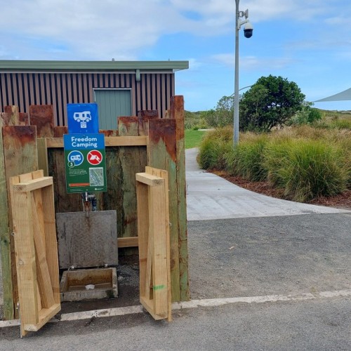 New enclosed dump station