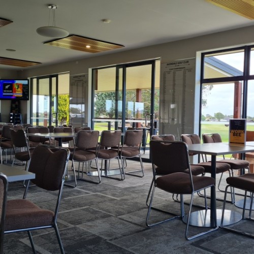 Lovely club room and bar