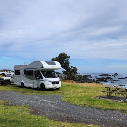 Camp site right on the water
