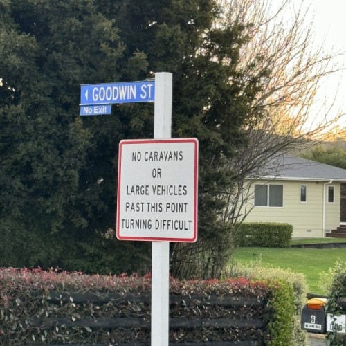 Be aware of large vehicle access