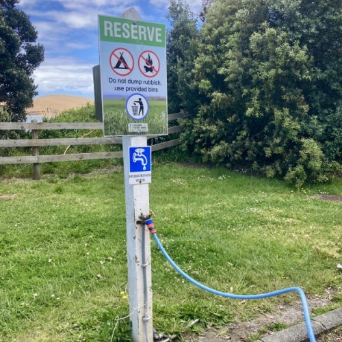 Potable water tap at Omapere PDS.