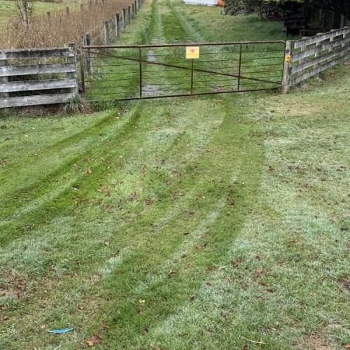 POP is down the long grassy drive. Take care getting off sealed road…