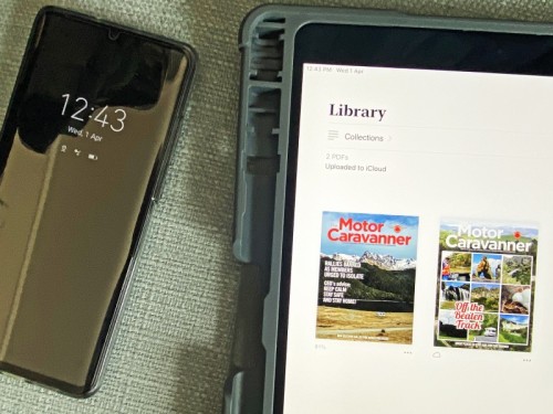 How to download the Motor Caravanner on a tablet