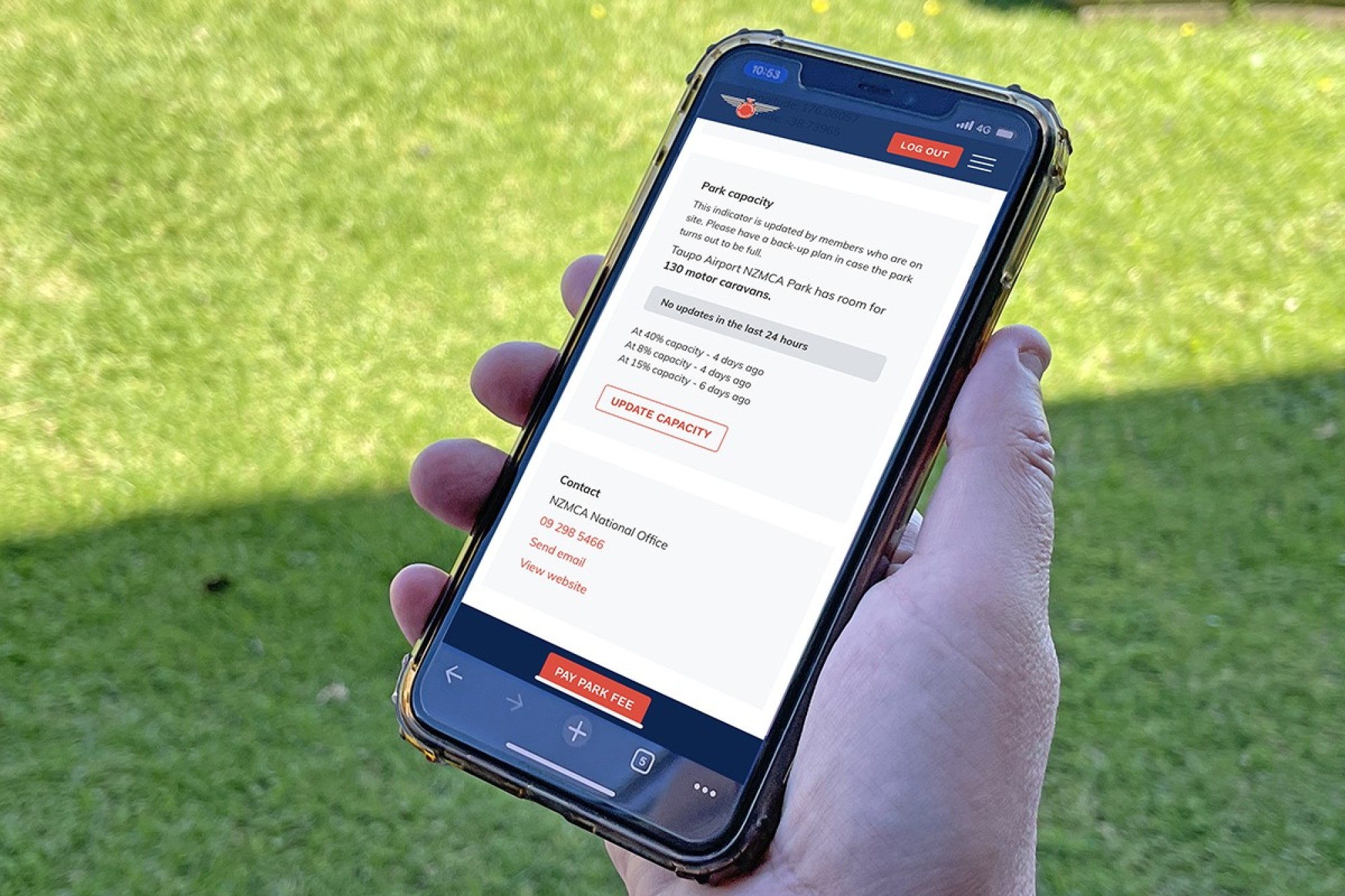 NZMCA Park Capacity Indicator