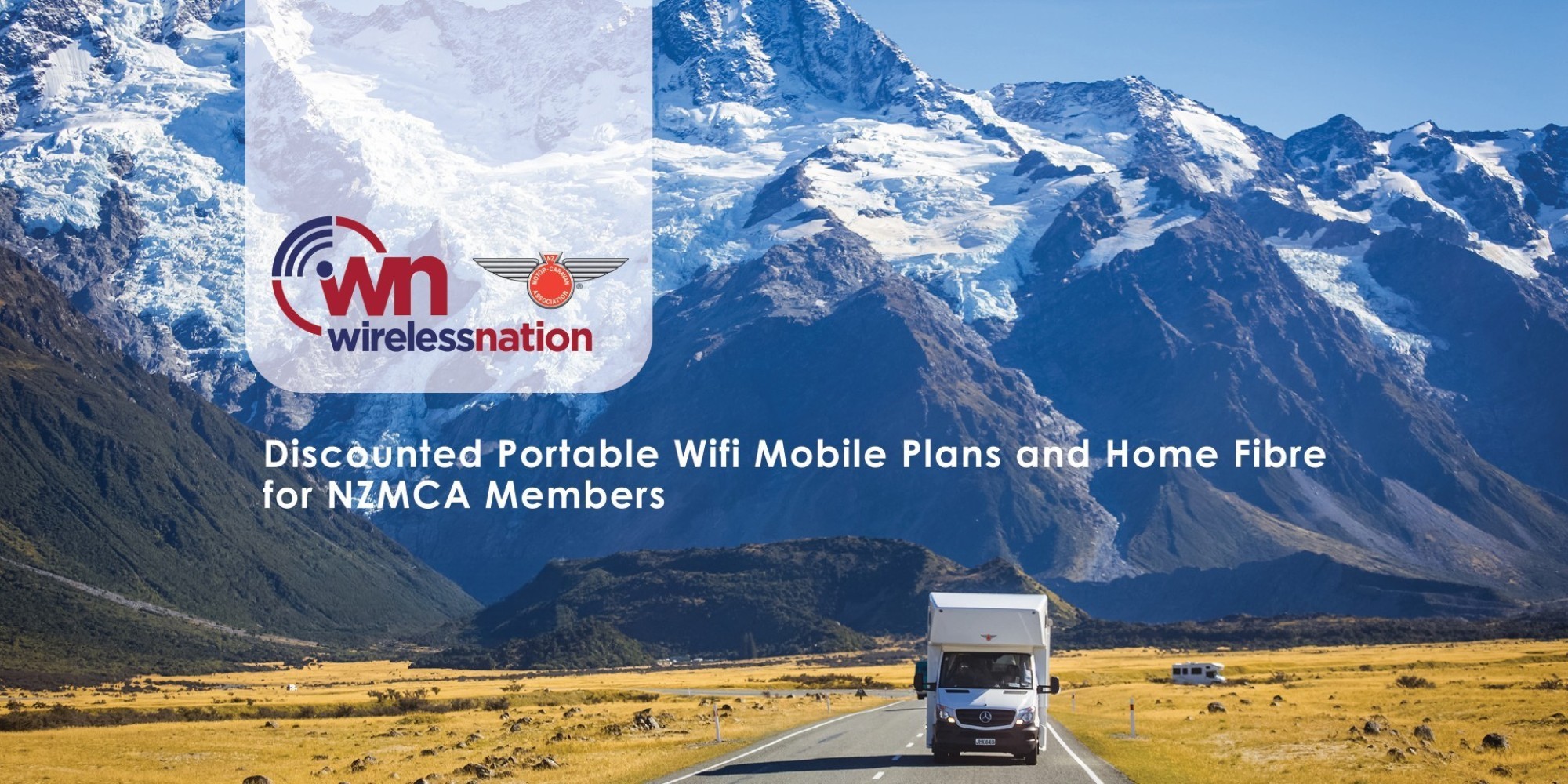 Discounts on Portable WiFi, Mobile Plans, and Home Fibre for NZMCA Members