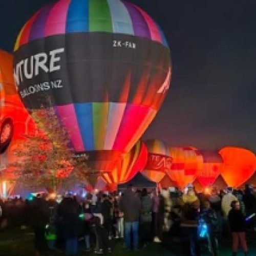 Fire & Ice Hot Air Balloon Glow and Laser Festival