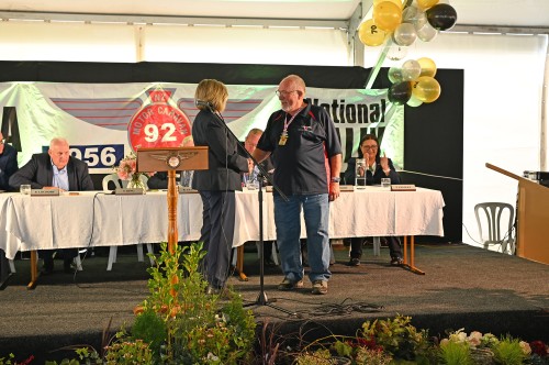 President Sharron King with NZMCA LPG Adviser Lex Ward