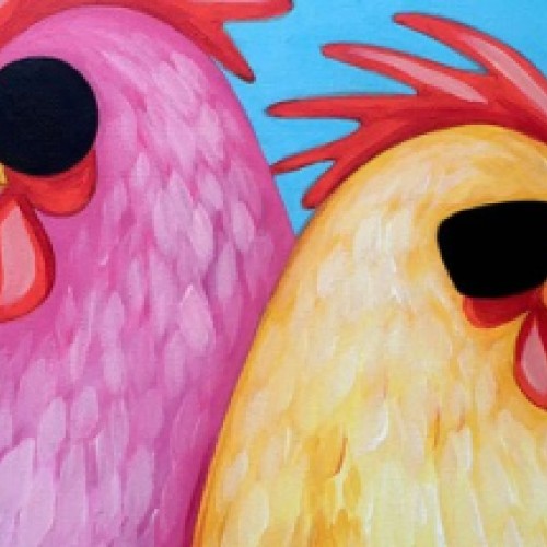 Paint and Wine Night - Cluckin' Fabulous